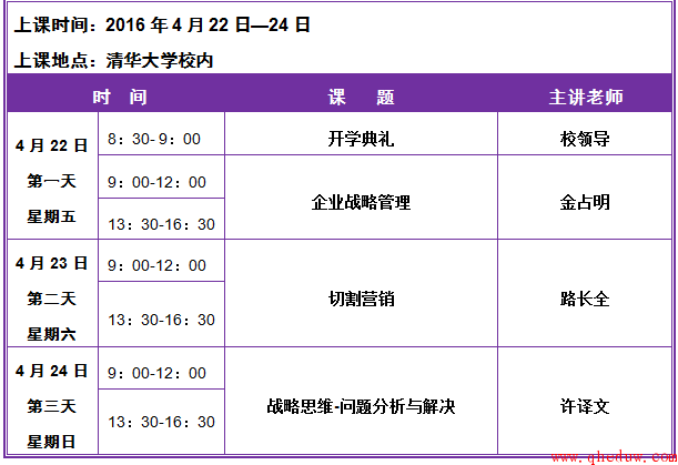 国际化工商管理总裁班4月份新班-开课通知